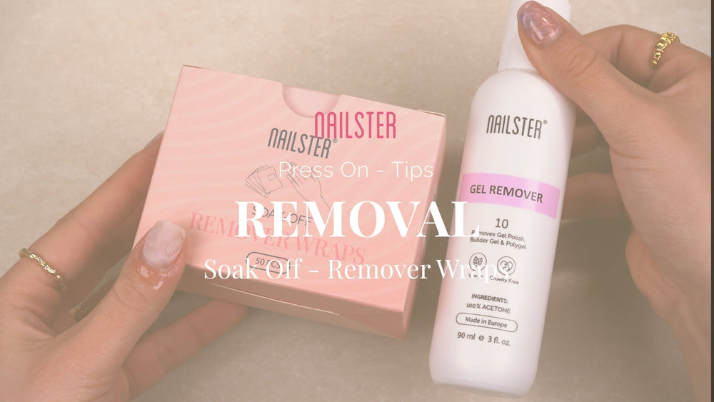 How to Remove Press-on Tips with Soak Off Remover Wraps