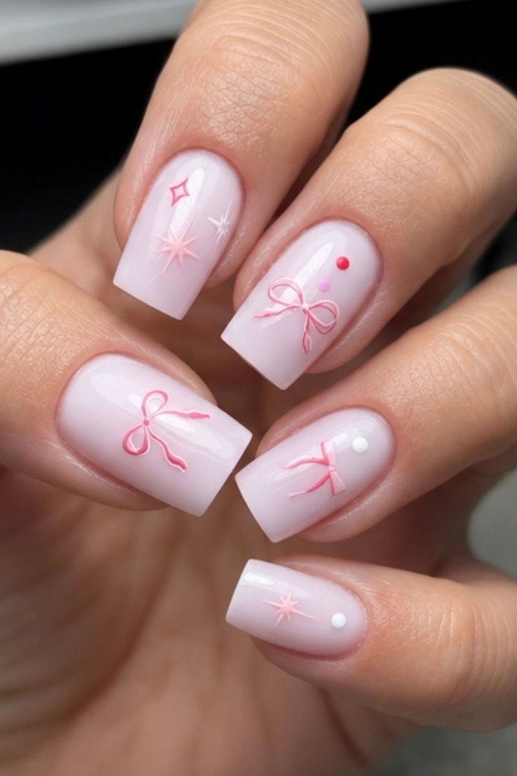 Coquette Ribbon Look – Gel Polish Look van Nailster, afbeelding 2