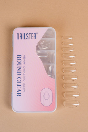 Round Medium Clear Tipper