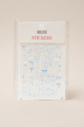Baby Blue Bows - Stickers – Nail Art van Nailster