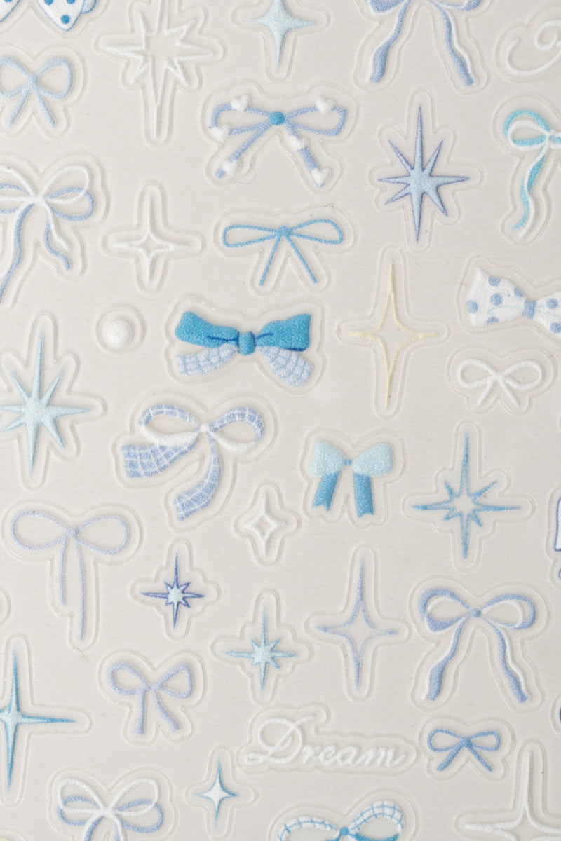 Baby Blue Bows - Stickers – Nail Art van Nailster, afbeelding 2