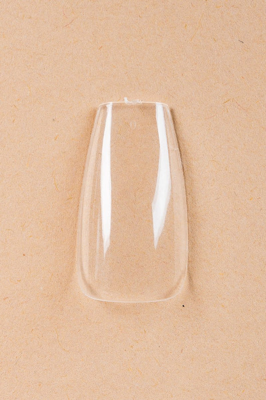 5 x Coffin/Ballerina Medium Clear Tips