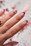 French Glitter Hearts