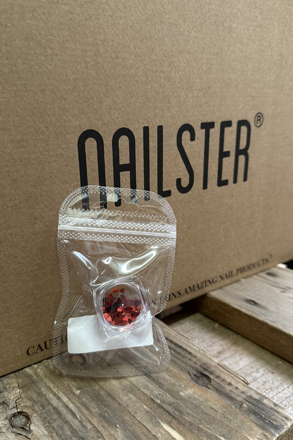 Glitter - Red Heart-Shaped