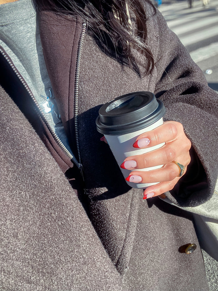 Red French Look – Gel Polish Look van Nailster, afbeelding 2
