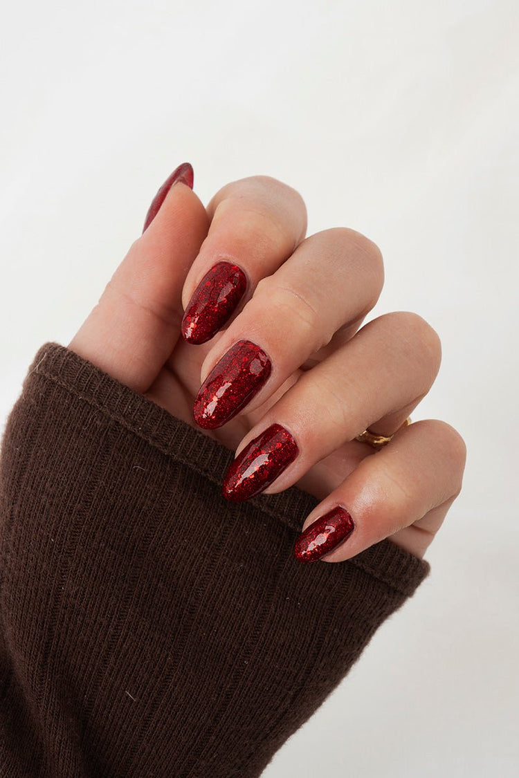 Red Glitter · 441 – Gel Polish van Nailster, afbeelding 3