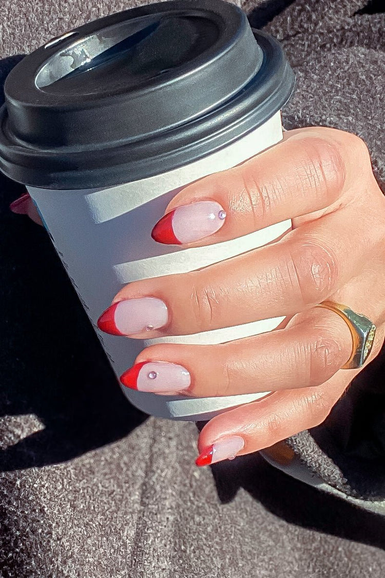 Red French Look – Gel Polish Look van Nailster