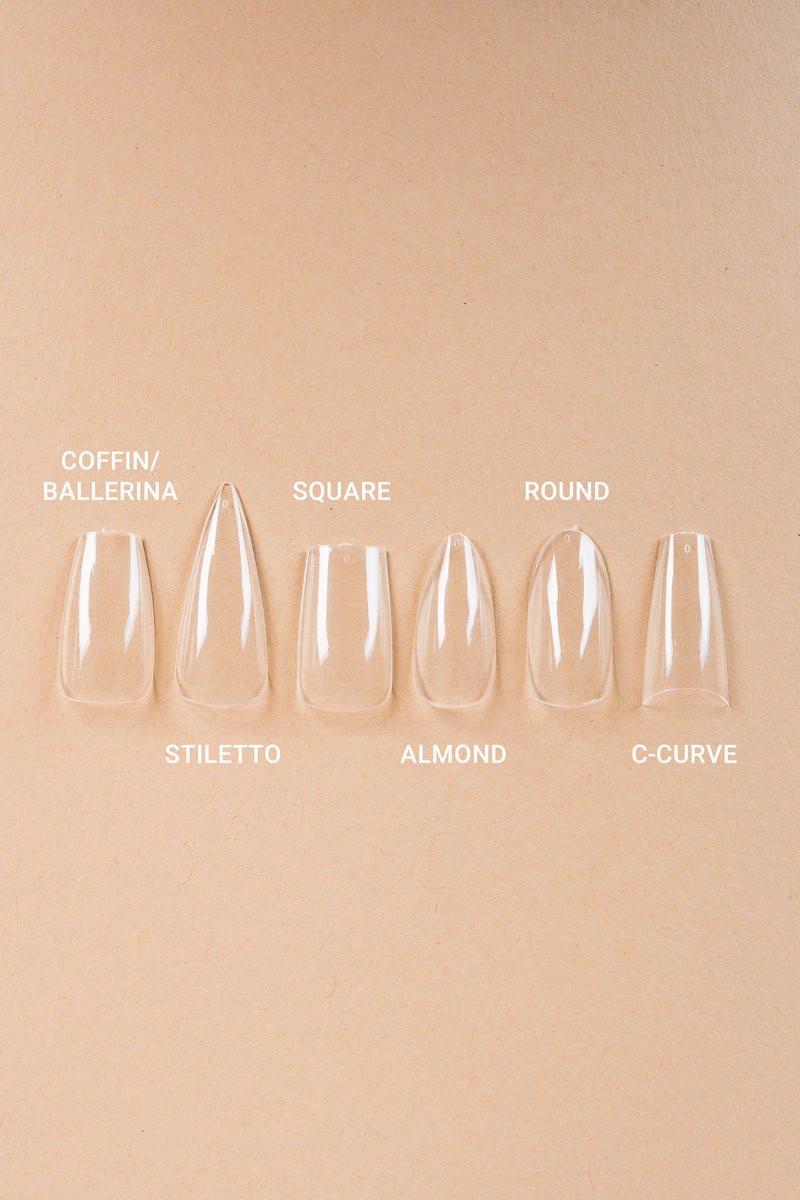 5 x Square Medium Clear Tipper